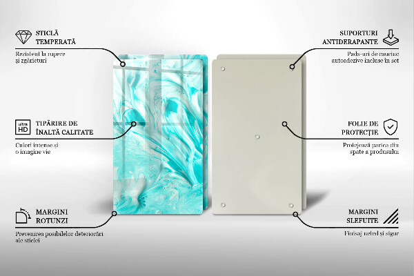 Skleněná krájecí deska Abstrakce barvy