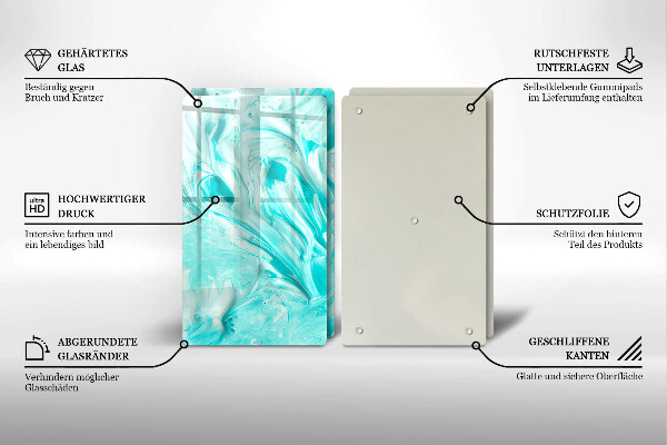 Skleněná krájecí deska Abstrakce barvy