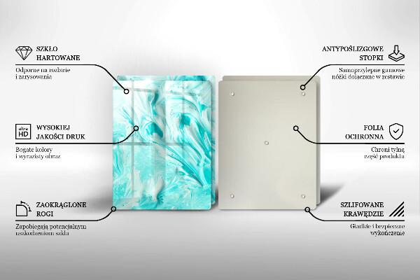 Skleněná krájecí deska Abstrakce barvy