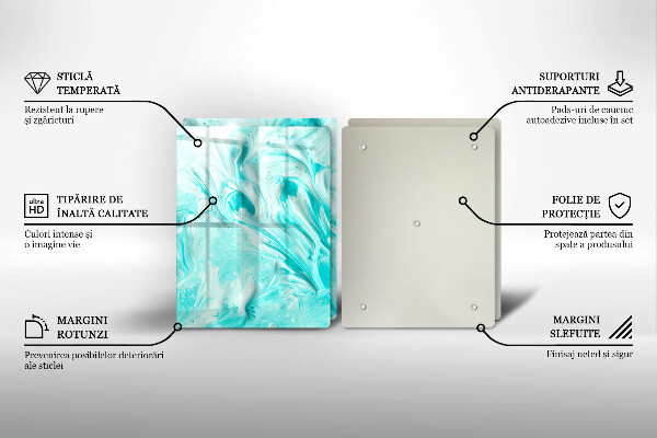 Skleněná krájecí deska Abstrakce barvy