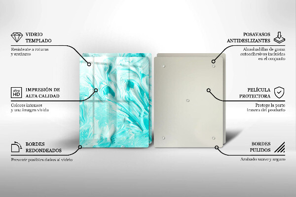 Skleněná krájecí deska Abstrakce barvy