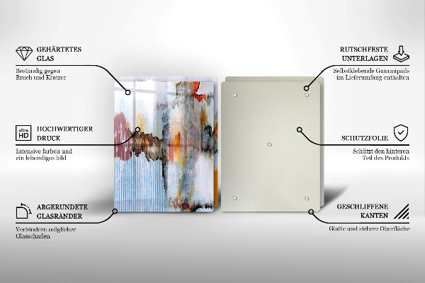 Skleněná krájecí deska Abstrakce barvy