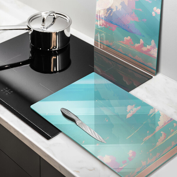 Krájecí prkénko skleněné Pohádkové nebe