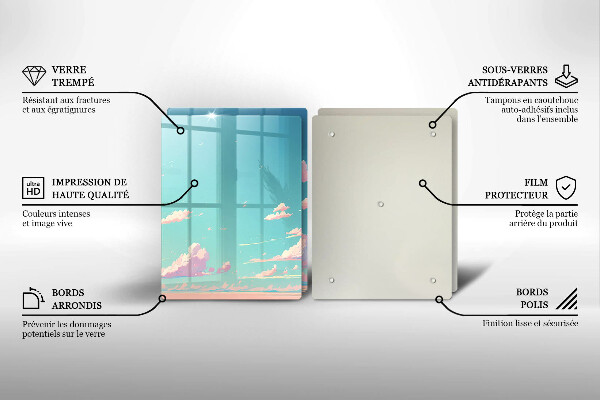 Krájecí prkénko skleněné Pohádkové nebe