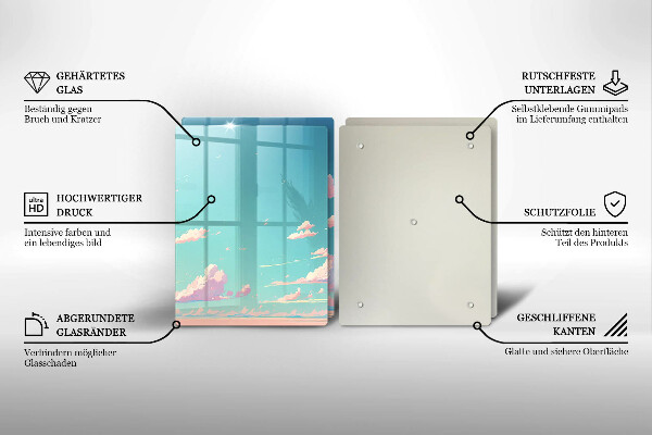 Krájecí prkénko skleněné Pohádkové nebe