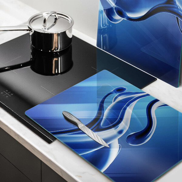 Skleněné krájecí prkénko Abstrakce tekutin