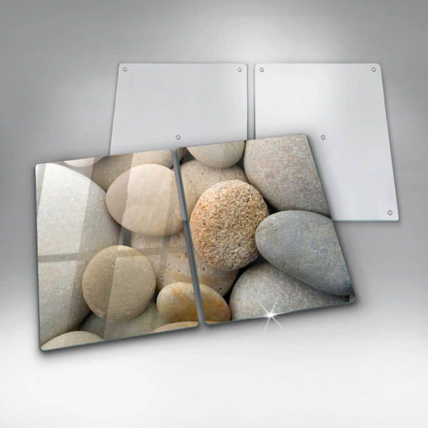 Skleněná krájecí deska Vzor oválných kamenů