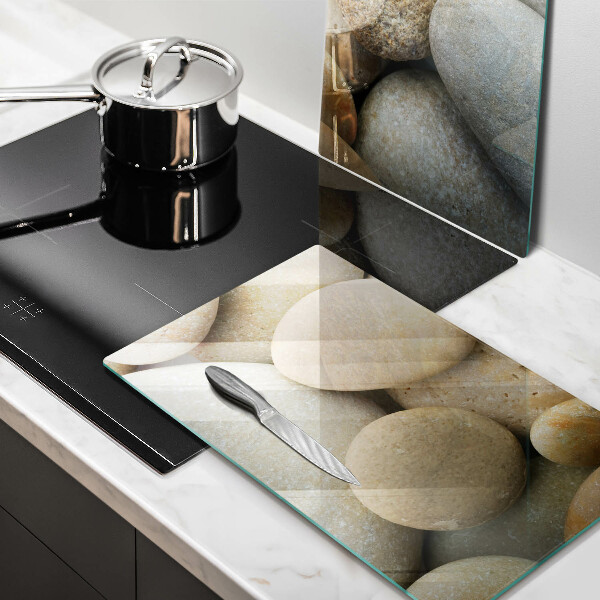 Skleněná krájecí deska Vzor oválných kamenů