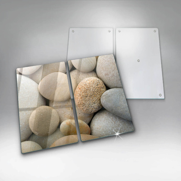 Skleněná krájecí deska Vzor oválných kamenů