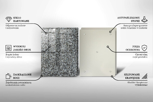 Skleněná krájecí deska Textura kamene