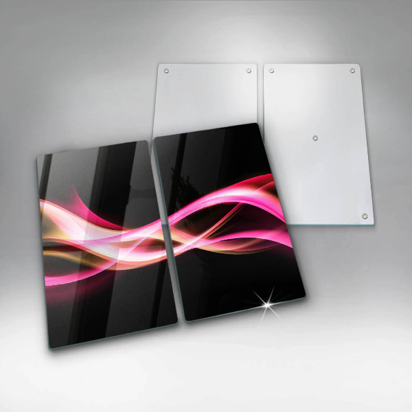 Skleněná krájecí deska Abstraktní neonový kouř