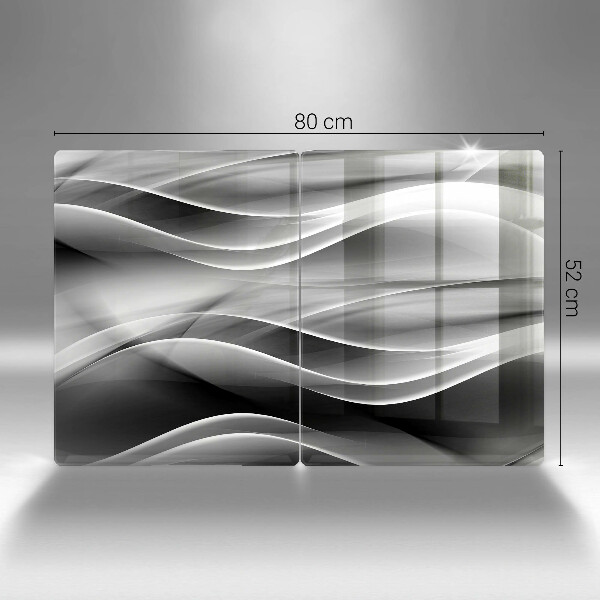 Skleněná krájecí deska Abstraktní linie kouře