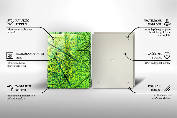 Skleněná krájecí deska Přírodní listové žíly