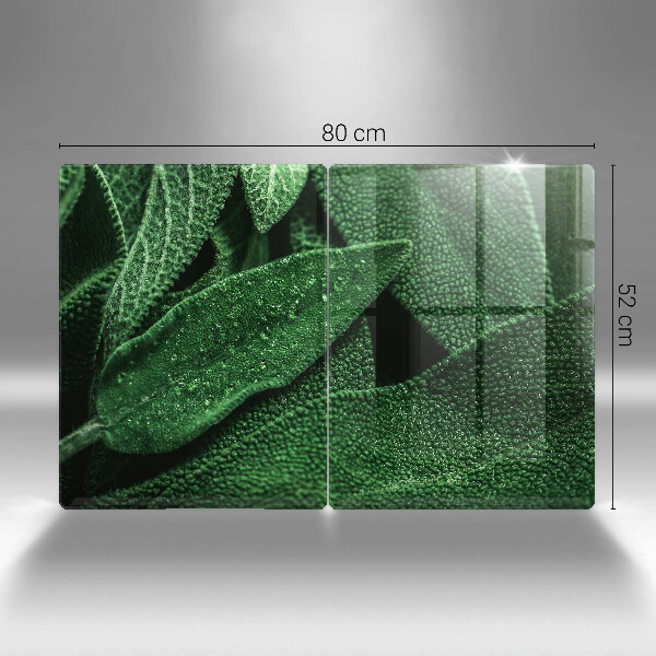 Skleněná krájecí deska Listy rostliny