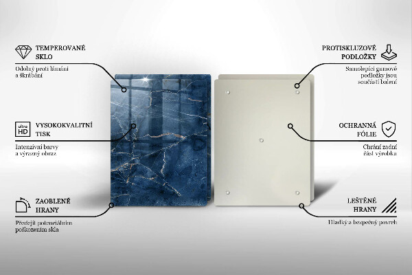 Skleněná krájecí deska Textura mramorového kamene