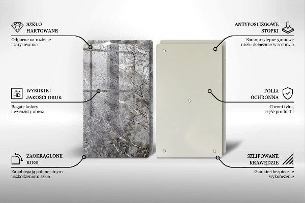 Skleněná krájecí deska Textura kamene