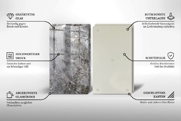 Skleněná krájecí deska Textura kamene