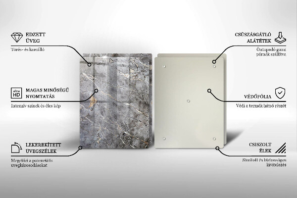 Skleněná krájecí deska Textura kamene