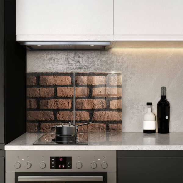 Skleněná krájecí deska Cihlová zeď