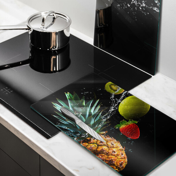 Skleněné krájecí prkénko Ovoce ve vodě