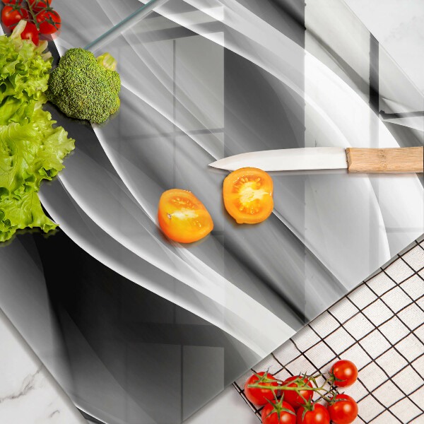 Skleněná krájecí deska Abstrakce jemné linie