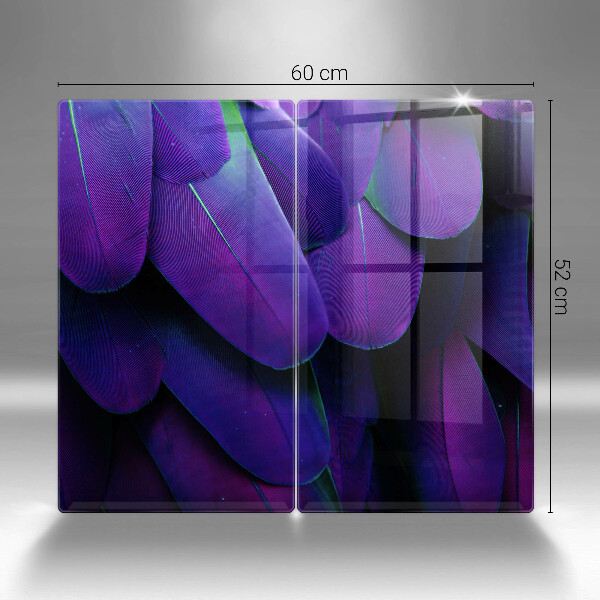 Skleněná krájecí deska Neonové peří