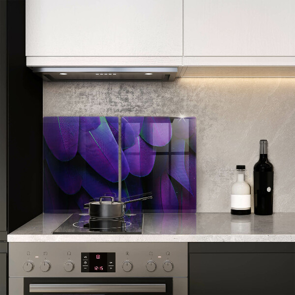 Skleněná krájecí deska Neonové peří