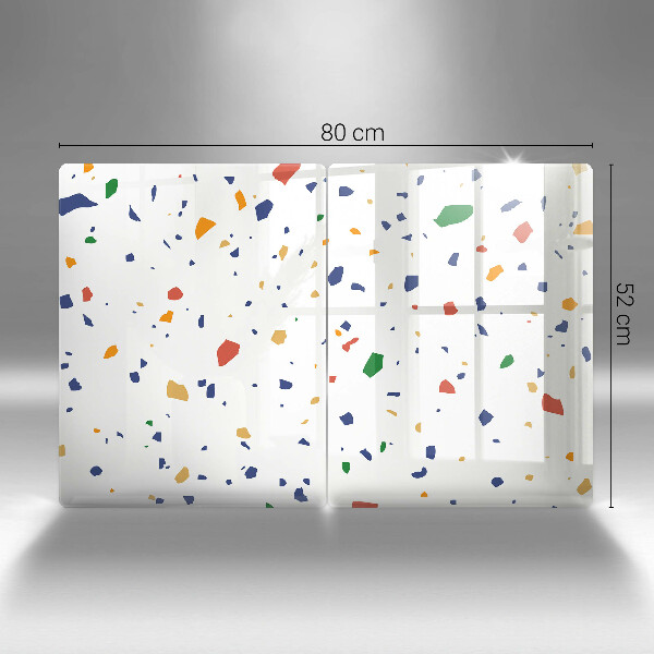 Skleněné krájecí prkénko Barevná kamenina