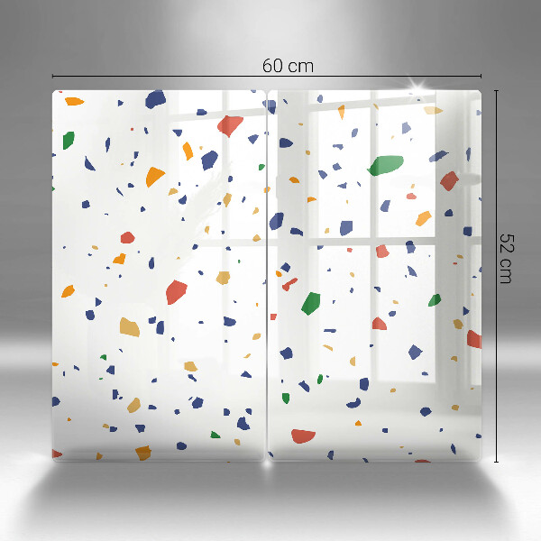 Skleněné krájecí prkénko Barevná kamenina