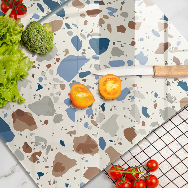 Skleněné krájecí prkénko Dekorativní kamenina