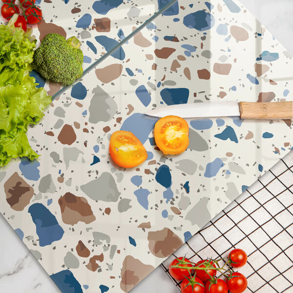Skleněné krájecí prkénko Dekorativní kamenina