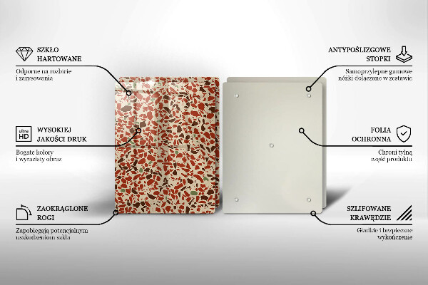 Skleněné krájecí prkénko Jemná kamenina