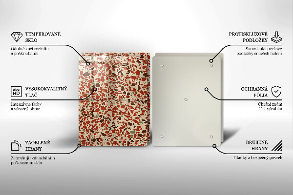 Skleněné krájecí prkénko Jemná kamenina