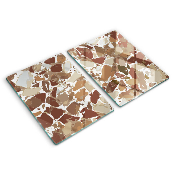 Skleněné krájecí prkénko Kamenné dekorativní skvrny