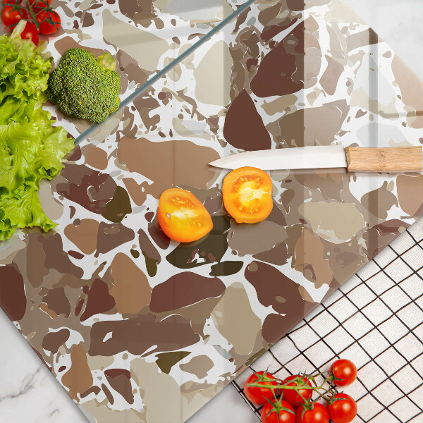 Skleněné krájecí prkénko Kamenné dekorativní skvrny