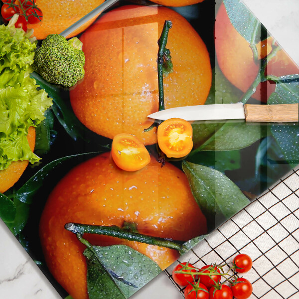 Skleněné krájecí prkénko Pomeranč