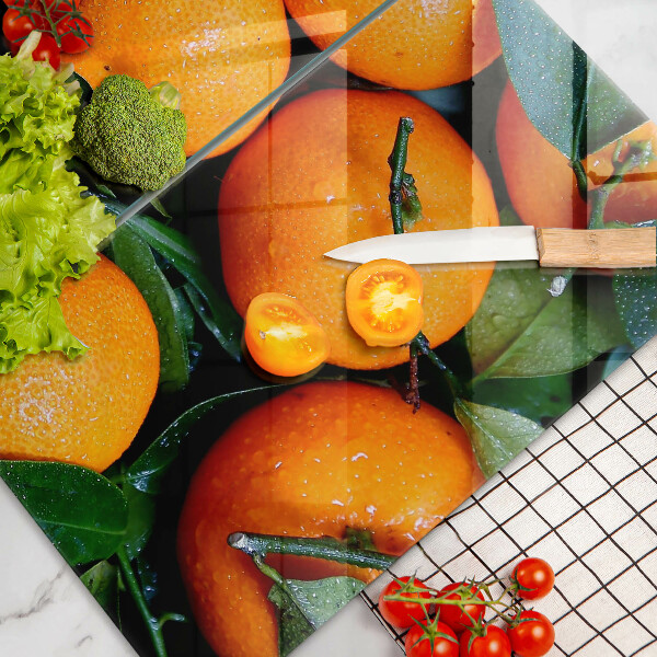 Skleněné krájecí prkénko Pomeranč