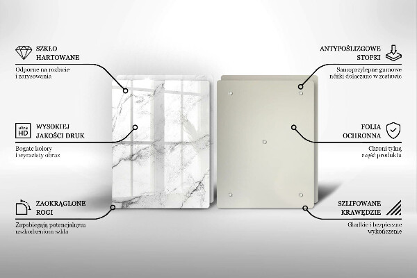 Skleněná krájecí deska Elegantní textura mramoru