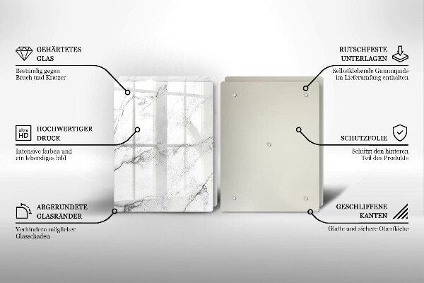 Skleněná krájecí deska Elegantní textura mramoru