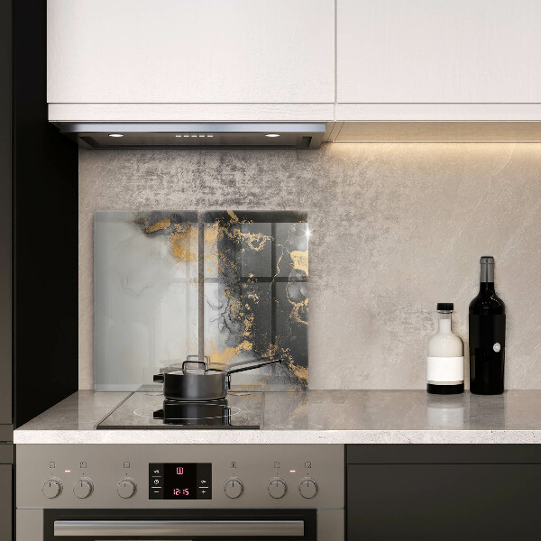 Krájecí prkénko skleněné Abstrakce se zlatem