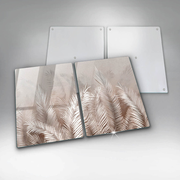 Skleněná krájecí deska Boho vegetační listy