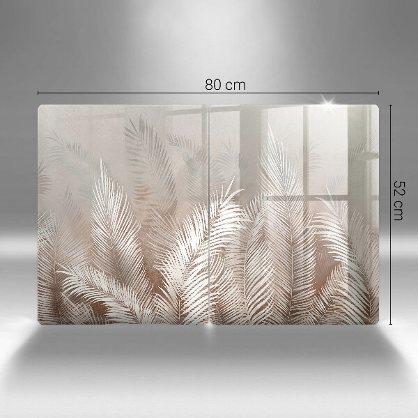 Skleněná krájecí deska Boho vegetační listy