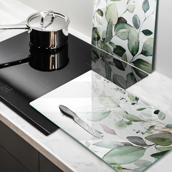 Skleněná krájecí deska Akvarel rostliny