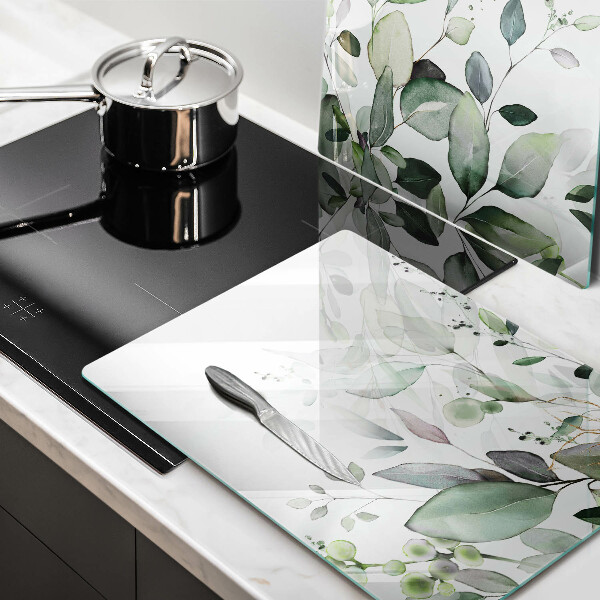 Skleněná krájecí deska Akvarel rostliny