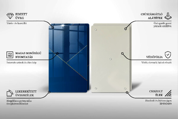 Skleněná krájecí deska Moderní zázemí