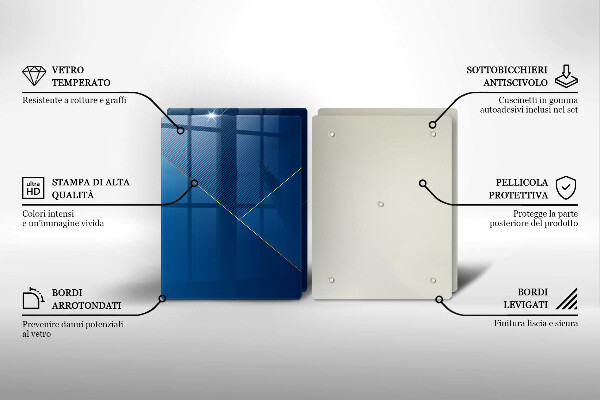 Skleněná krájecí deska Moderní zázemí