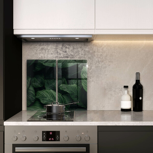 Skleněná krájecí deska Tmavé listy