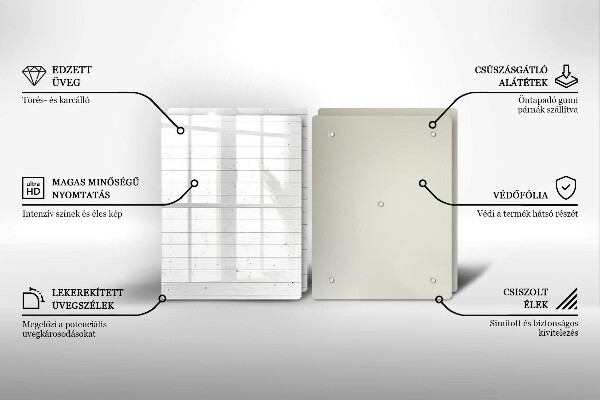 Skleněná krájecí deska Moderní světlé desky