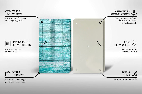 Skleněná krájecí deska Vintage dřevěné desky