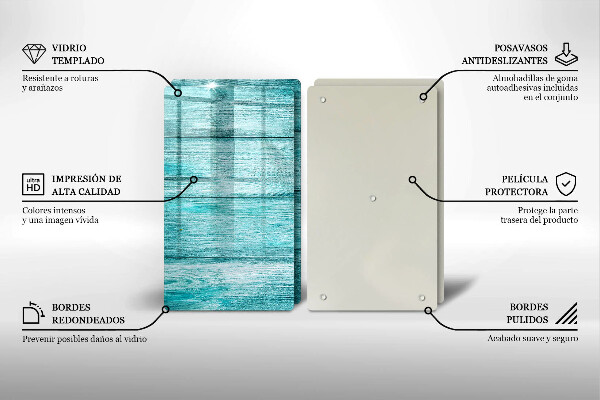 Skleněná krájecí deska Vintage dřevěné desky